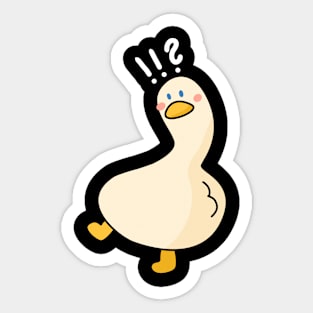 Confused goose! Sticker